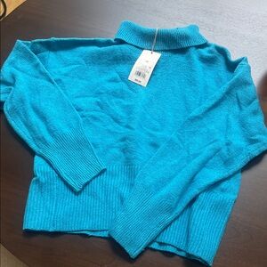 a new day Vibrant Blue Cowl Neck Sweater